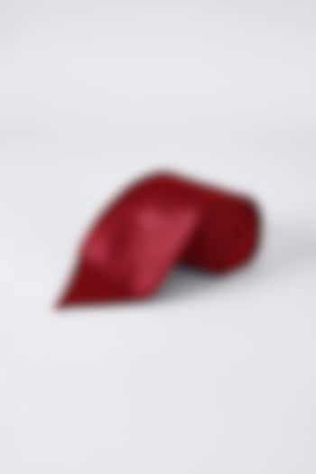 Red Satin Necktie by Bubber Couture