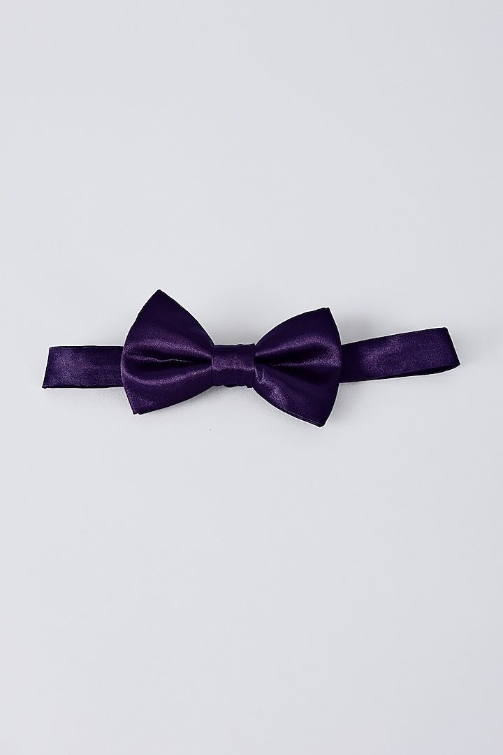 Purple Satin Bowtie by Bubber Couture