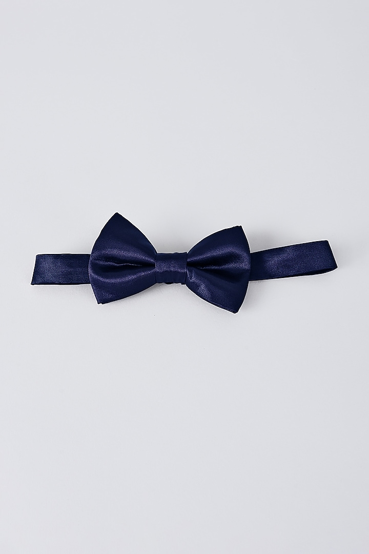 Navy Satin Bowtie by Bubber Couture