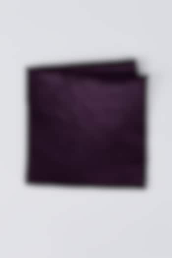 Wine Satin Pocket Square by Bubber Couture