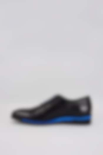 Black & Blue Premium Italian Leather Shoes by Bubber Couture