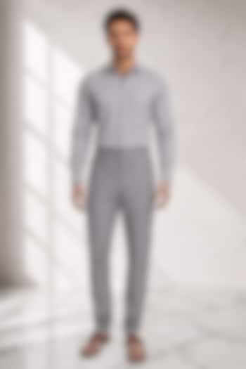 Grey Cotton Silk Churidar by Bubber Couture at Pernia's Pop Up Shop