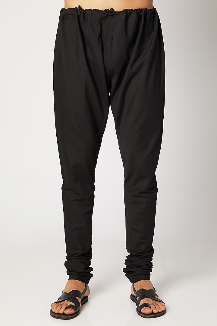 Black Classic Kurta Set by Bubber Couture at Pernia's Pop Up Shop