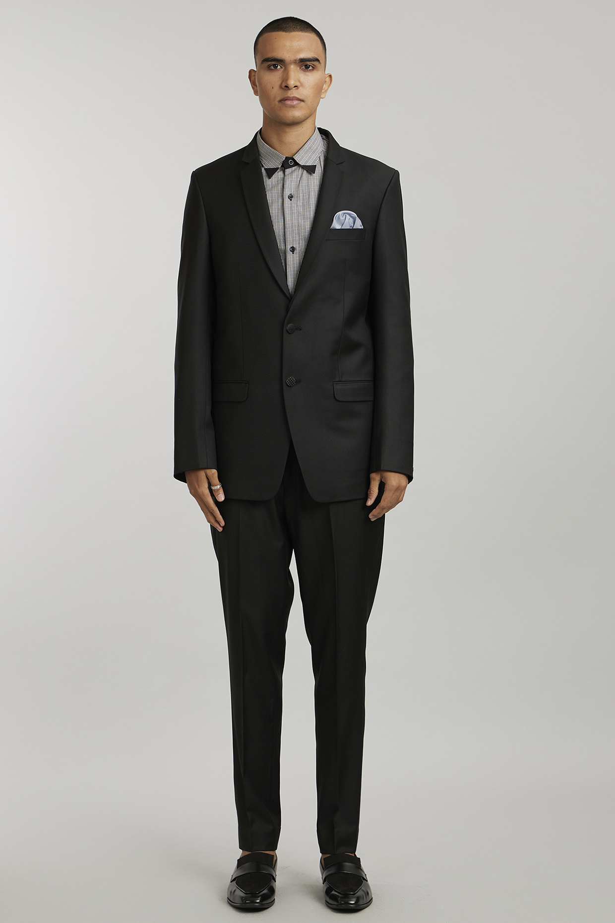 Ebony Wool Blazer by Bubber Couture at Pernia's Pop Up Shop