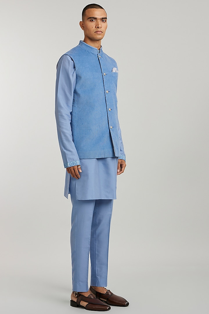 Teal Corduroy Bundi Jacket by Bubber Couture at Pernia's Pop Up Shop