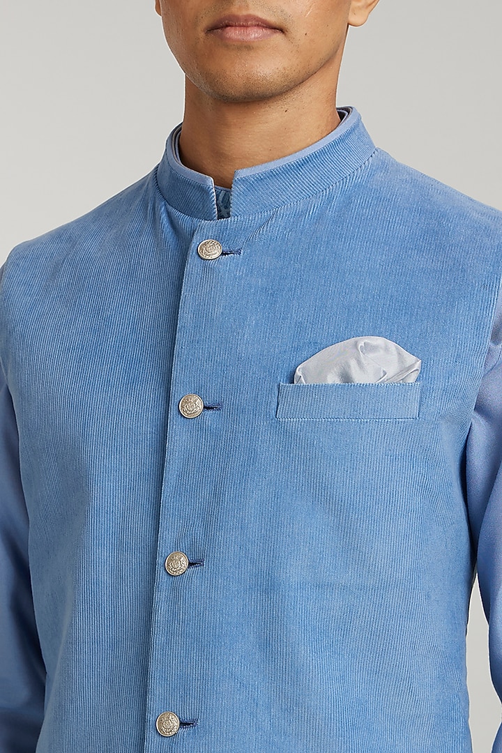 Teal Corduroy Bundi Jacket by Bubber Couture at Pernia's Pop Up Shop
