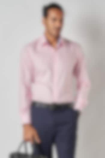 Pink Poly Cotton Shirt by Bubber Blu