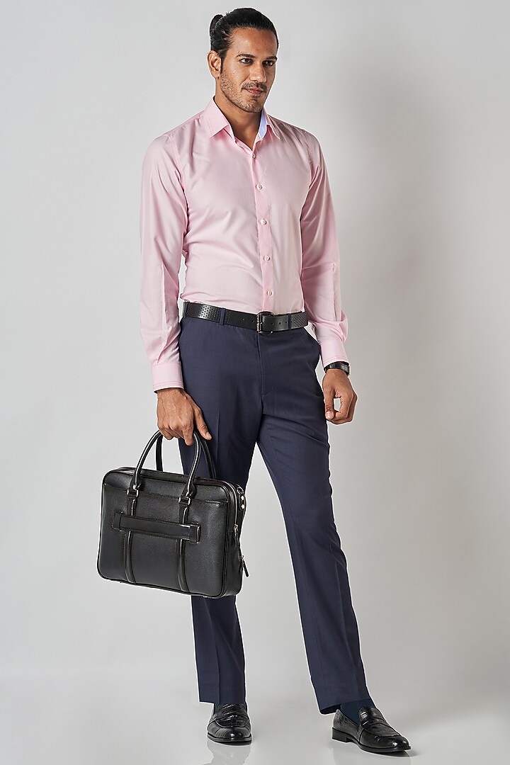 Pink Poly Cotton Summer Shirt by Bubber Blu at Pernia's Pop Up Shop