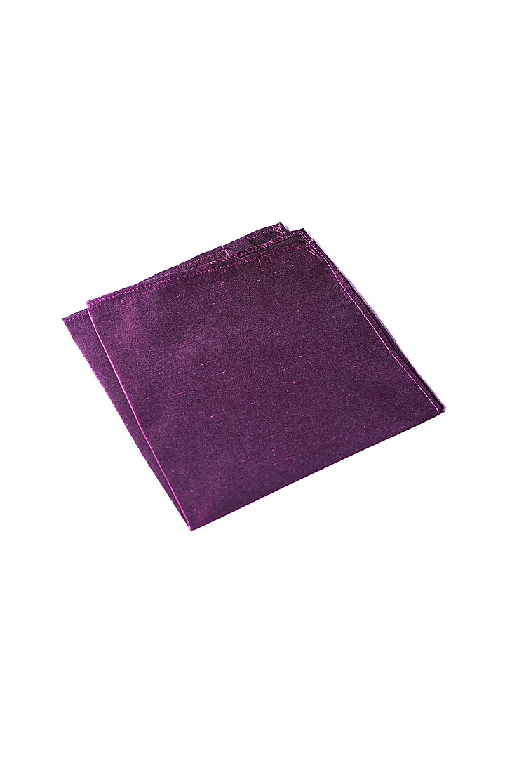 Wine Poly Silk Pocket Square by Bubber Blu at Pernia's Pop Up Shop