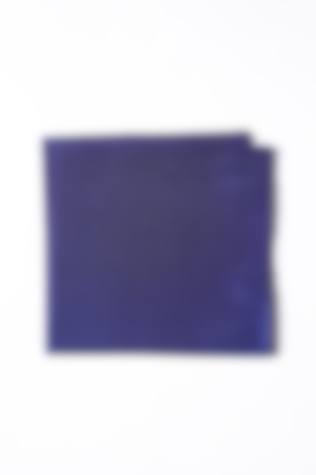 Indigo Poly Silk Pocket Square by Bubber Blu