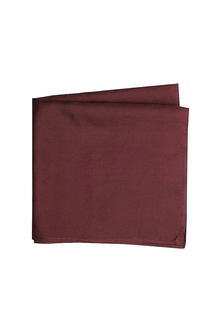Wine Silk Pocket Square by Bubber Couture