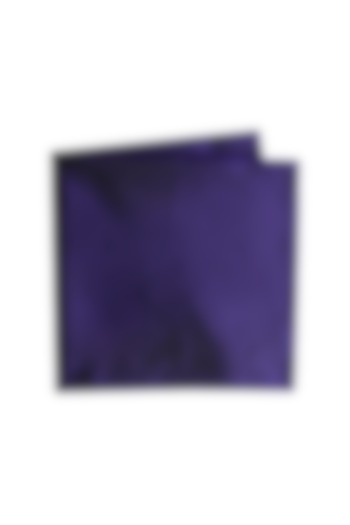 Purple Silk Pocket Square by Bubber Couture
