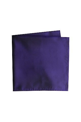 Purple Silk Pocket Square by Bubber Couture