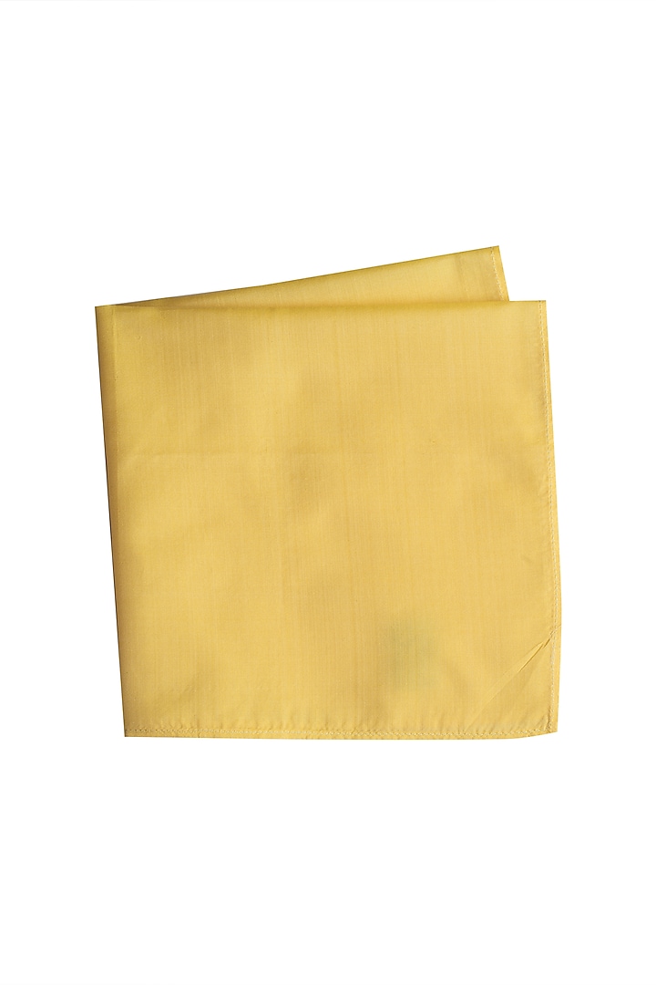 Yellow Assorted Pocket Square by Bubber Couture