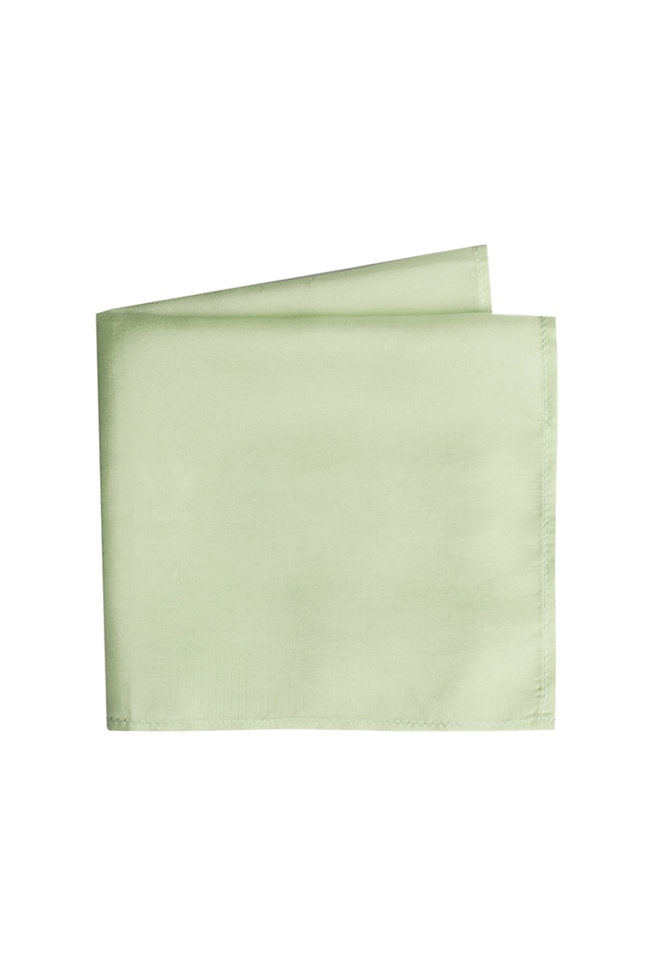 Mint Green Silk Pocket Square by Bubber Couture