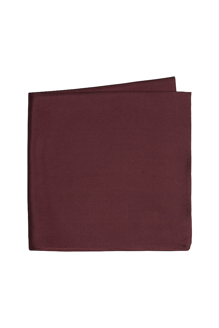 Wine Silk Pocket Square by Bubber Couture