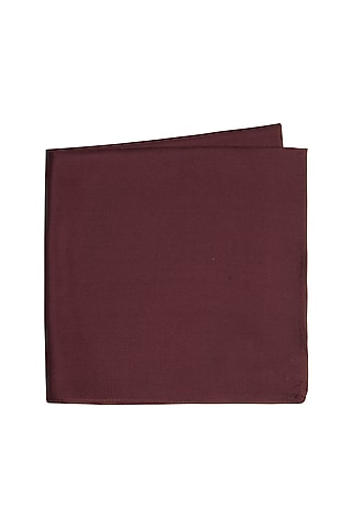 Wine Silk Pocket Square by Bubber Couture