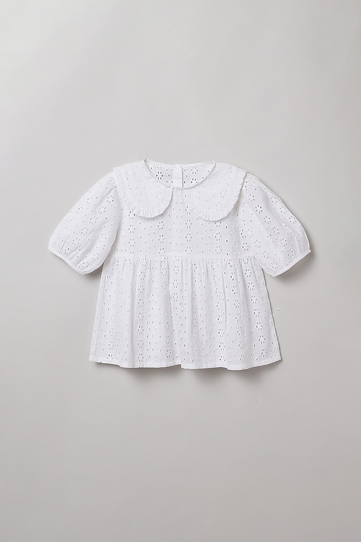 Ivory Soft Cotton Top For Girls by BYB PREMIUM