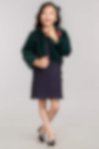 Emerald Green Fur Jacket For Girls by BYB PREMIUM at Pernia's Pop Up Shop