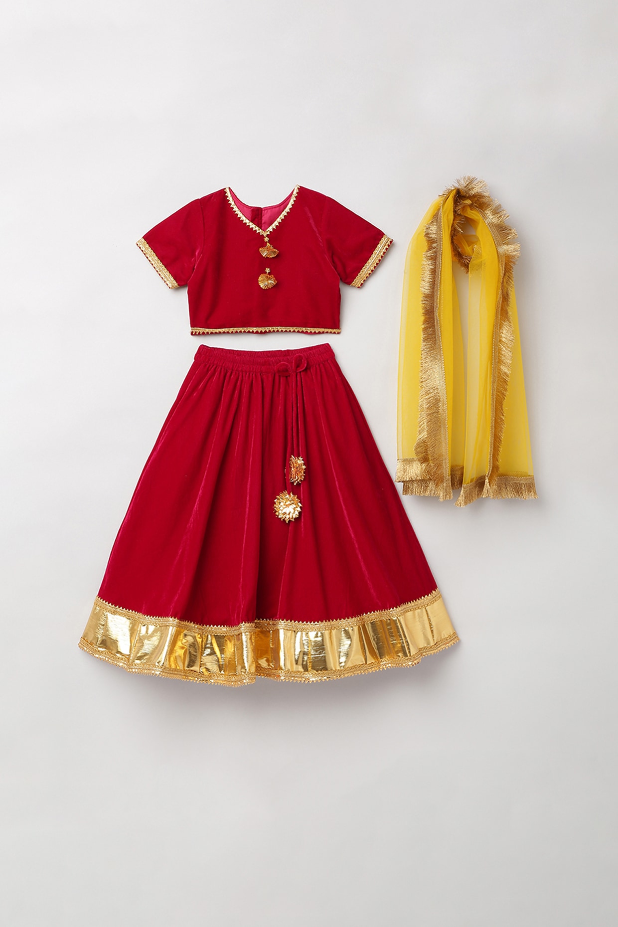 Red Lehenga for Baby Girl