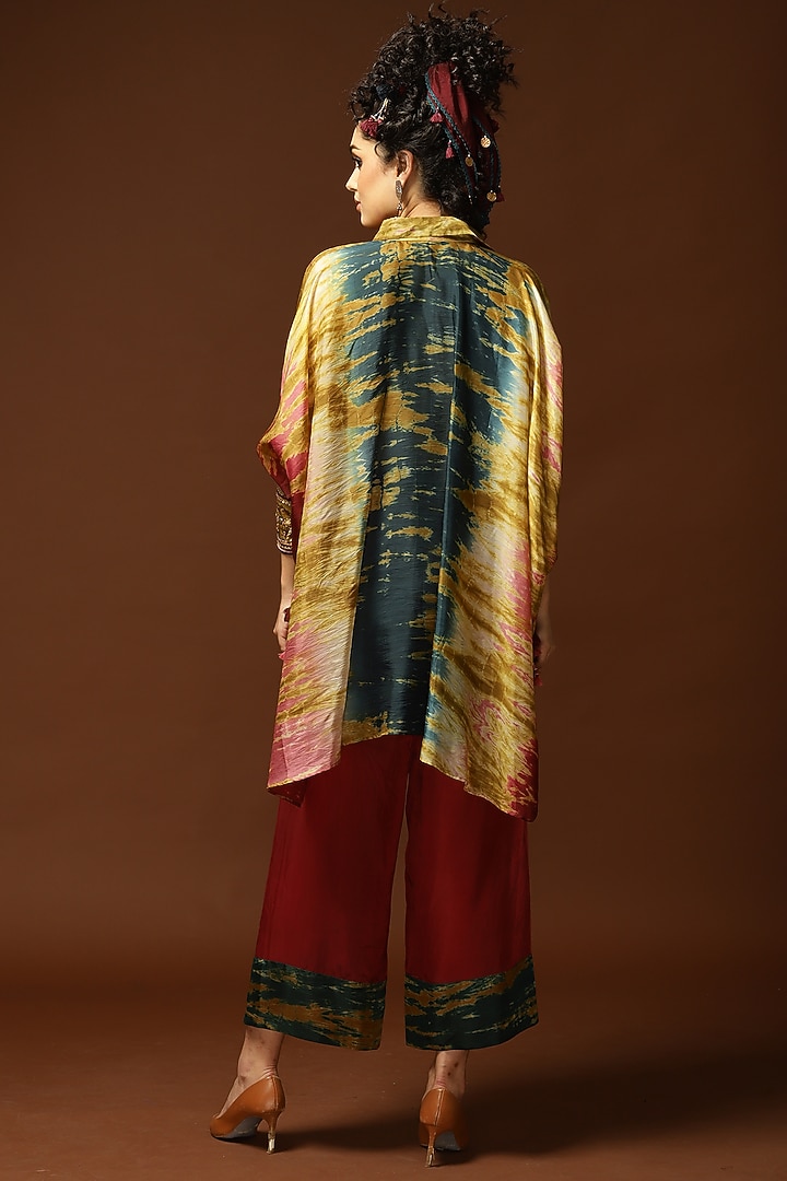 Multi-Colored Tie-Dyed Kaftan Set by Capisvirleo at Pernia's Pop Up Shop