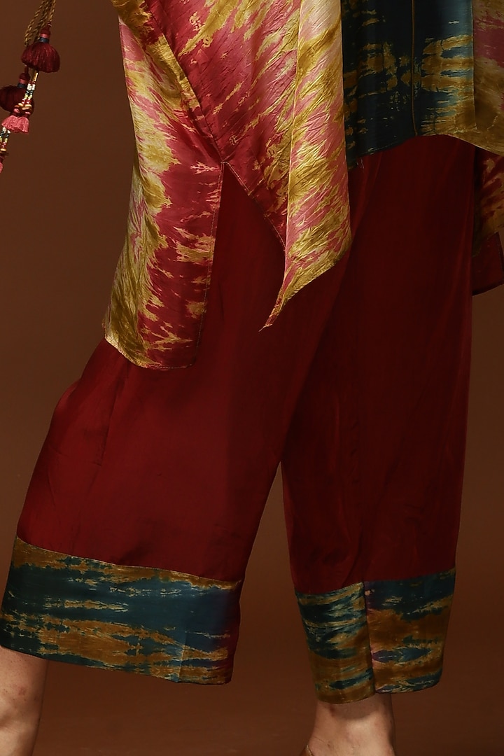 Multi-Colored Tie-Dyed Kaftan Set by Capisvirleo at Pernia's Pop Up Shop