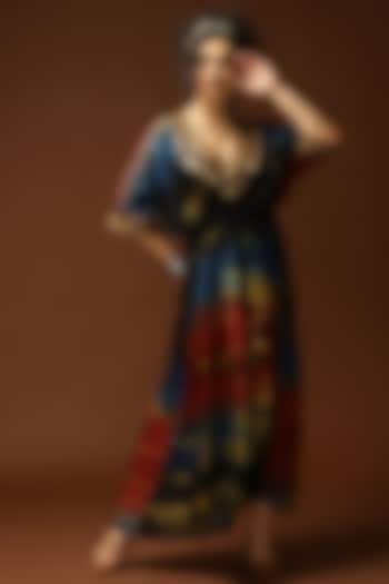 Multi-Colored Tie-Dyed Kaftan by Capisvirleo at Pernia's Pop Up Shop