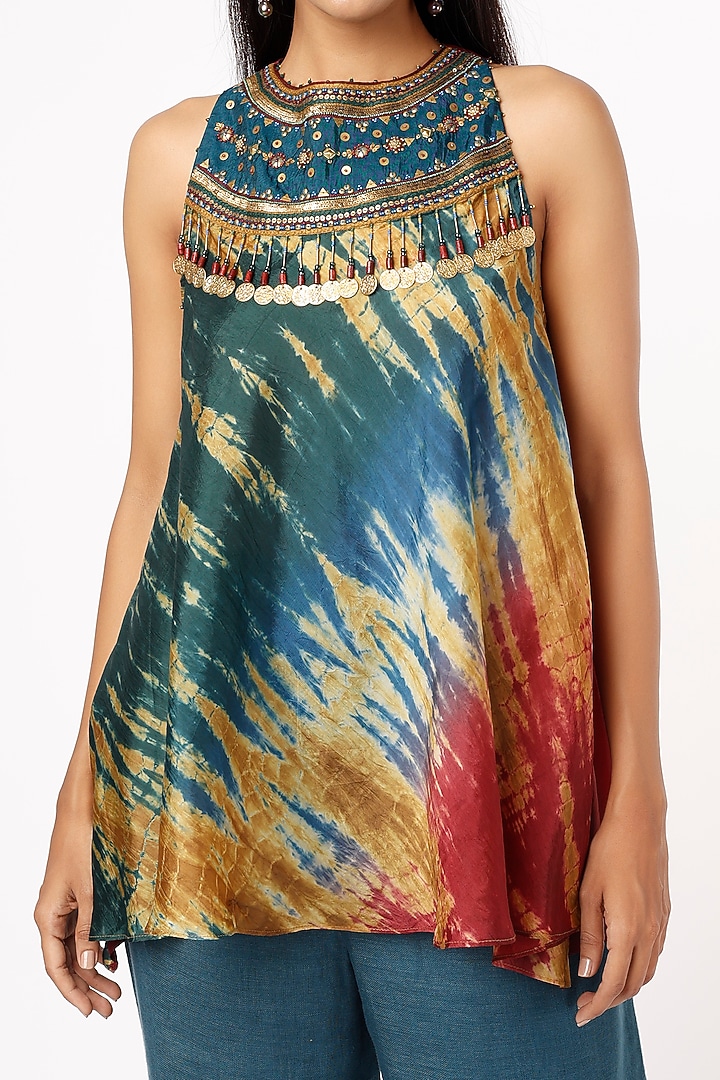 Multi-Colored Tie-Dyed Top by Capisvirleo at Pernia's Pop Up Shop
