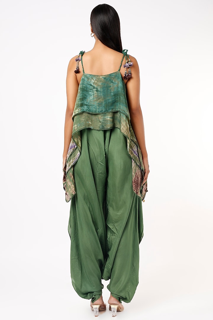 Mehendi Cotton Silk Printed Jumpsuit by Capisvirleo at Pernia's Pop Up Shop