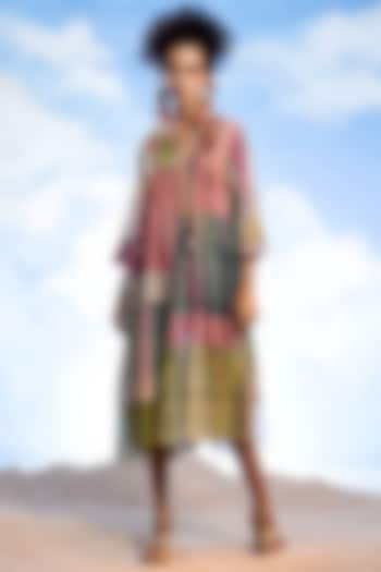 Multi-Colored Cotton Embroidered Vacation Dress by Capisvirleo at Pernia's Pop Up Shop