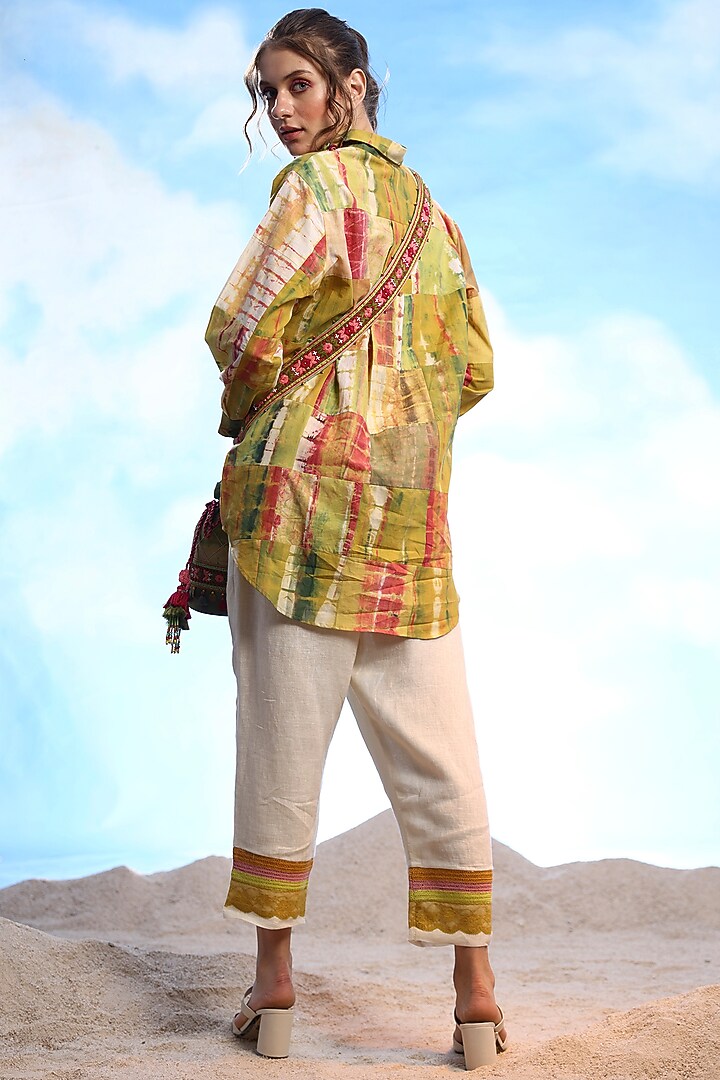 Multi-Colored Cotton Embroidered Shirt by Capisvirleo at Pernia's Pop Up Shop