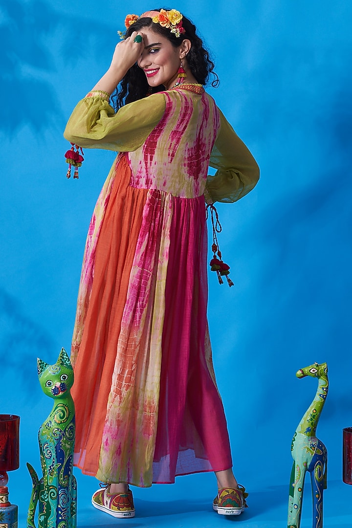 Lime Hand Embroidered Cocktail Dress by Capisvirleo at Pernia's Pop Up Shop