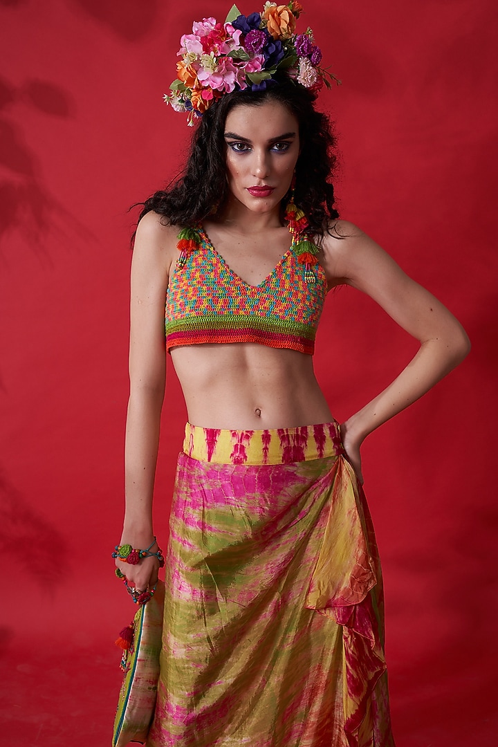 Multi-Colored Crochet Bra Top by Capisvirleo at Pernia's Pop Up Shop