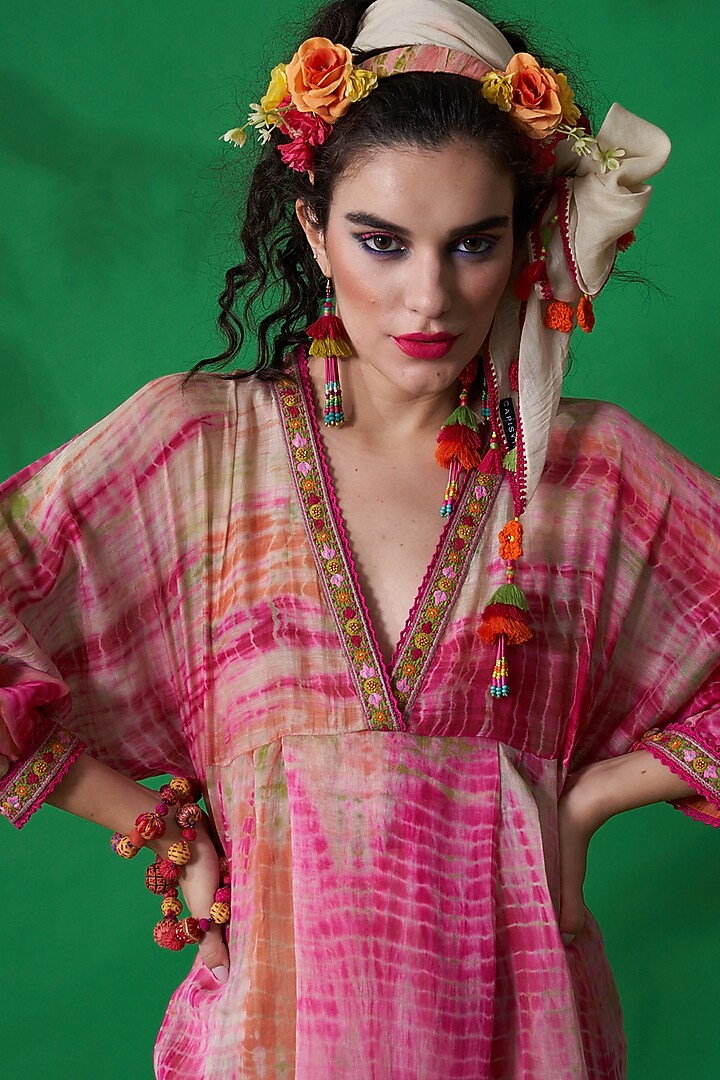 Ivory Tie-Dyed Tunic Set by Capisvirleo at Pernia's Pop Up Shop
