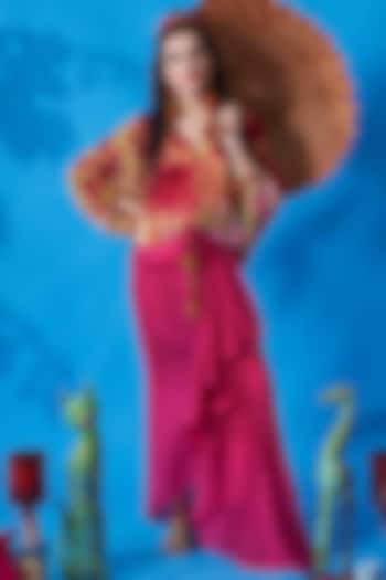 Pink Habutai Silk Skirt by Capisvirleo at Pernia's Pop Up Shop