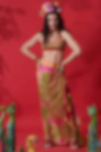 Green Tie-Dyed Skirt by Capisvirleo at Pernia's Pop Up Shop