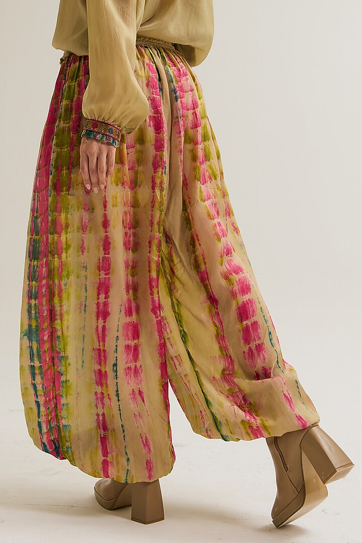 Ecru Habutai Silk Threadwork Co-Ord Set by Capisvirleo at Pernia's Pop Up Shop
