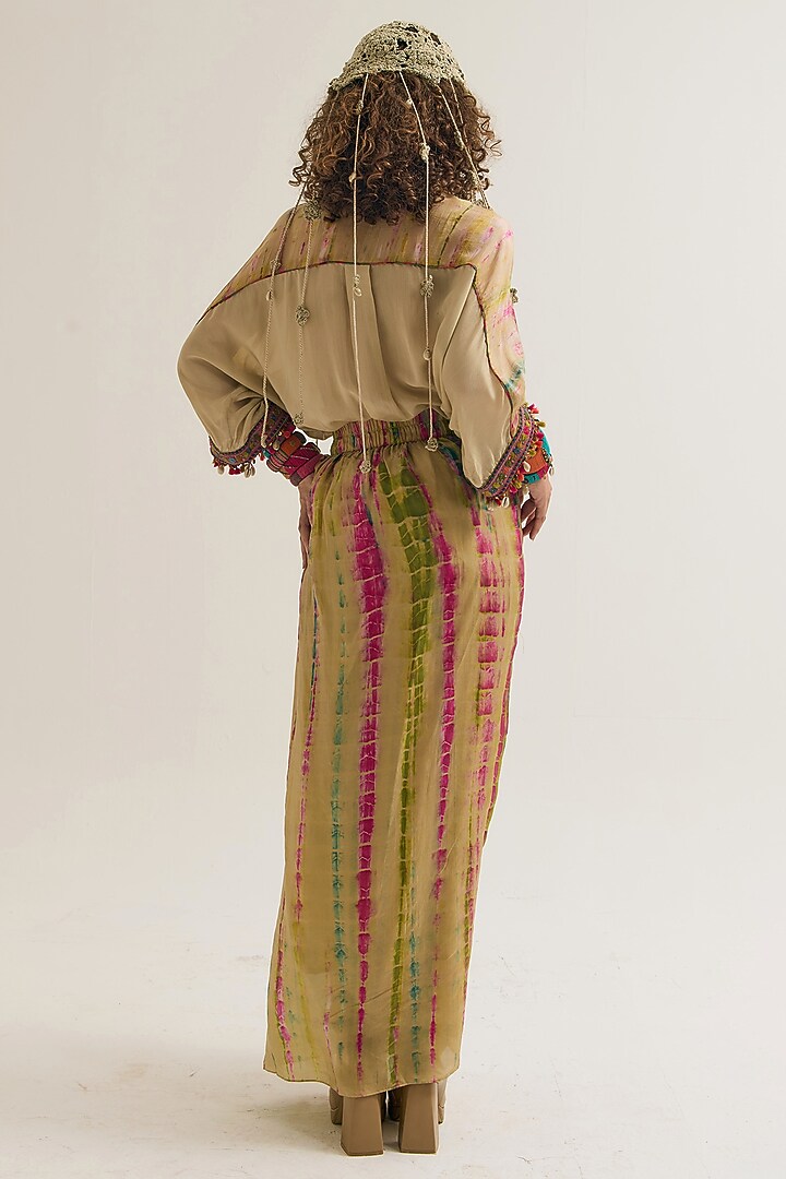 Ecru Habutai Silk Skirt by Capisvirleo at Pernia's Pop Up Shop