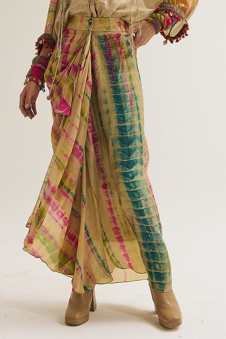 Ecru Habutai Silk Skirt by Capisvirleo at Pernia's Pop Up Shop