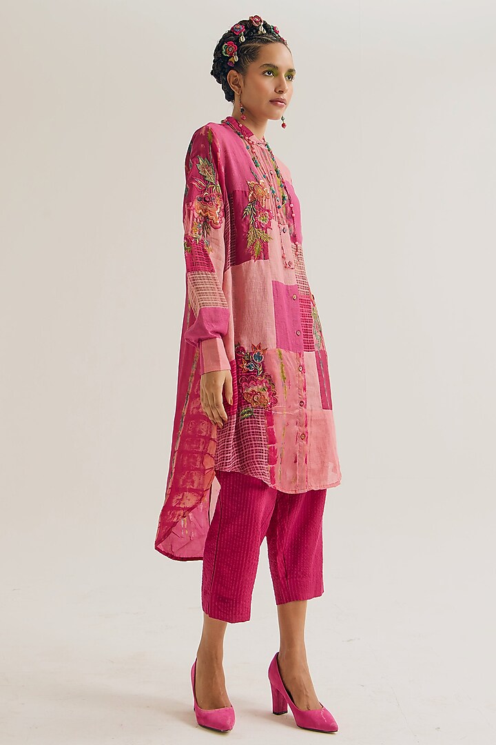 Fuchsia Cotton Pants by Capisvirleo at Pernia's Pop Up Shop