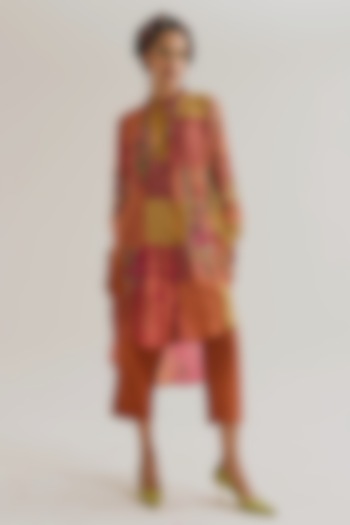 Rust Cotton Pants by Capisvirleo at Pernia's Pop Up Shop