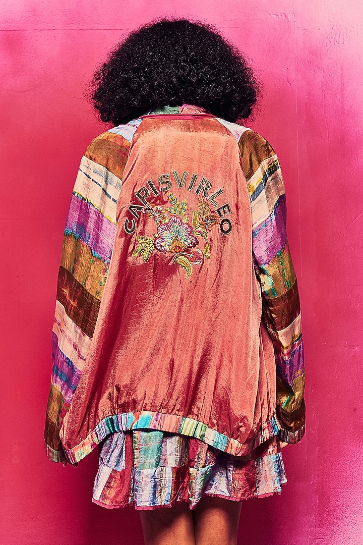 Multi-Colored Silk Patch Work Jacket by Capisvirleo at Pernia's Pop Up Shop
