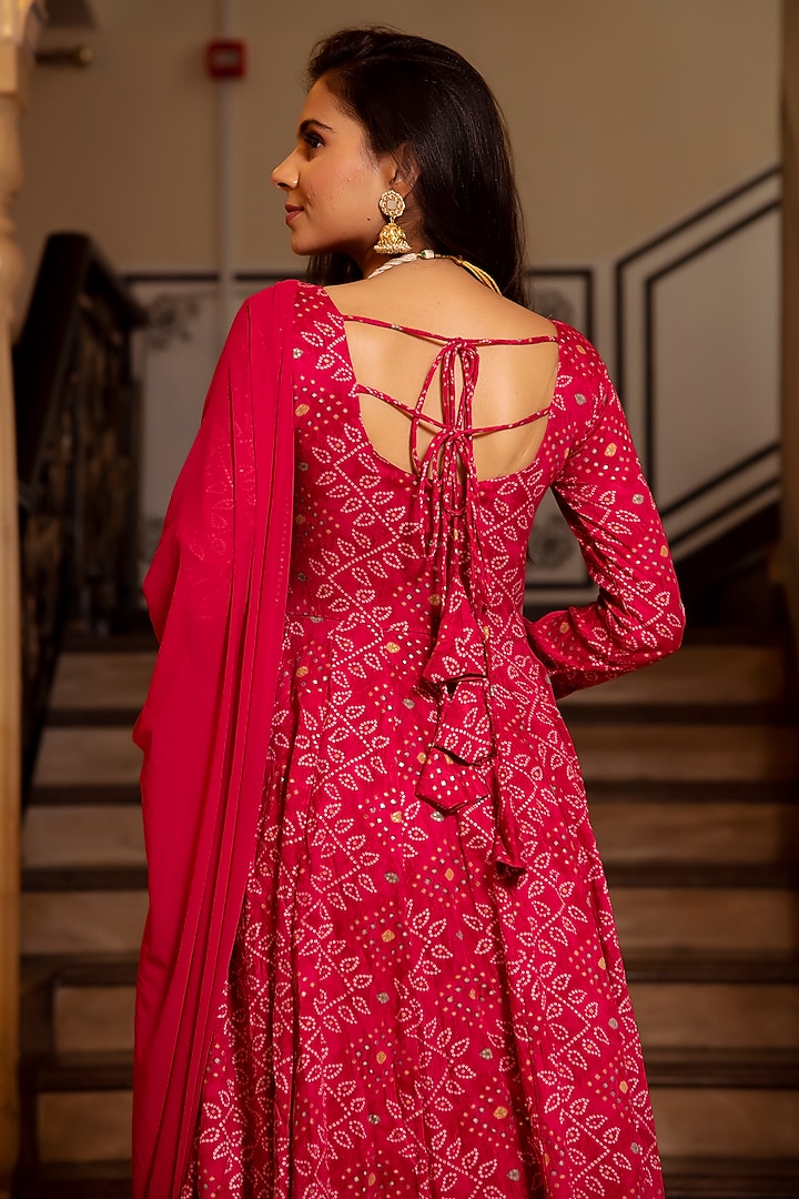 Imperial Rani Rayon Printed Anarkali Set by Calmna at Pernia's Pop Up Shop