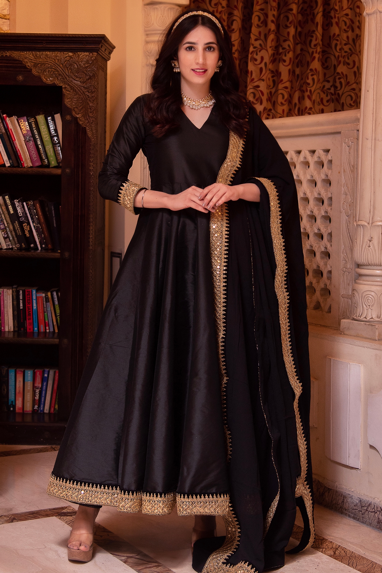 Silk anarkali best sale dress designs