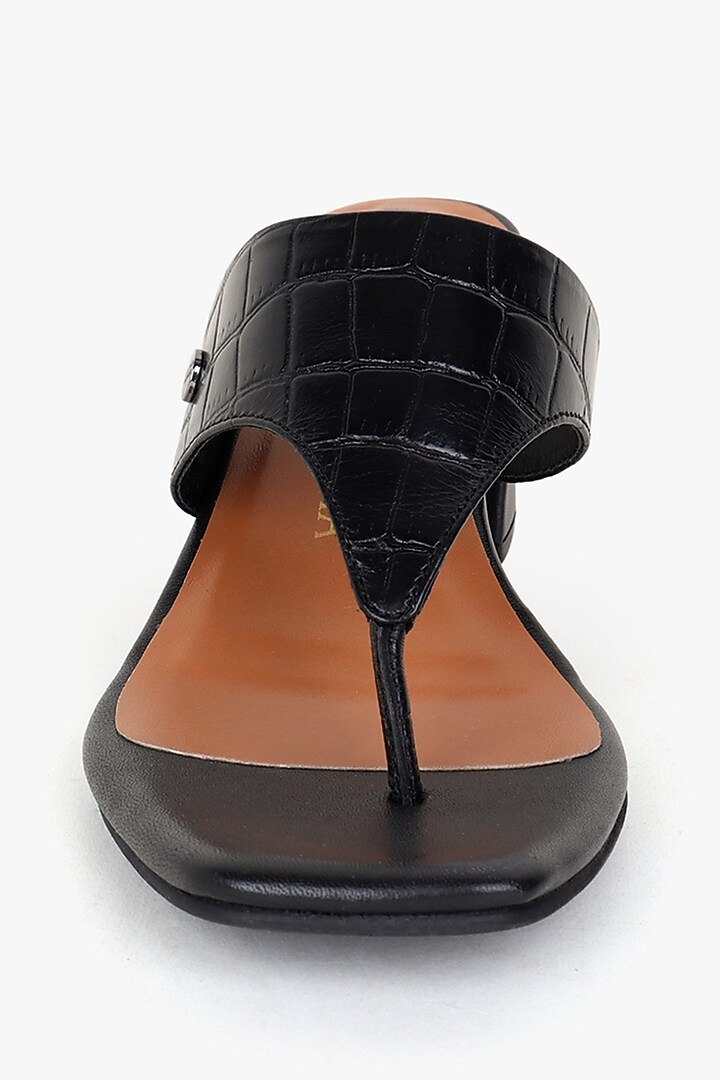 Black Leather Heels by Kolha by Carlton at Pernia's Pop Up Shop