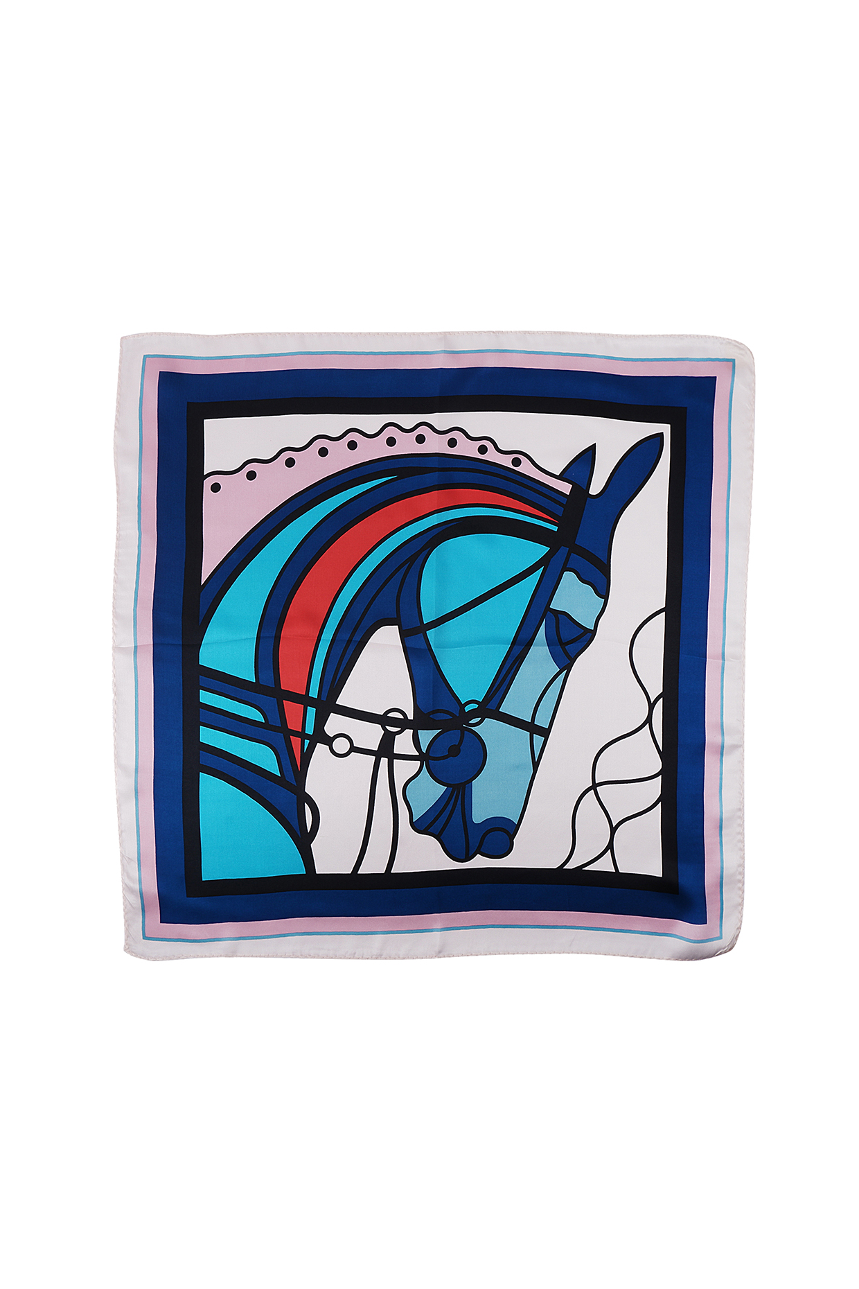 Multi-Colored Silk Printed Pocket Square by Canzoni at Pernia's Pop Up Shop
