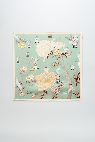 Multi-Colored Silk Printed Pocket Square by Canzoni