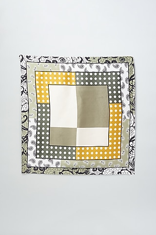 Multi-Colored Silk Printed Pocket Square by Canzoni