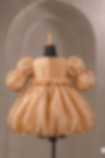 Yellow Organza Dress For Girls by Casa Ninos at Pernia's Pop Up Shop