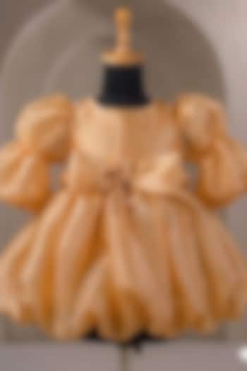 Yellow Organza Dress For Girls by Casa Ninos at Pernia's Pop Up Shop